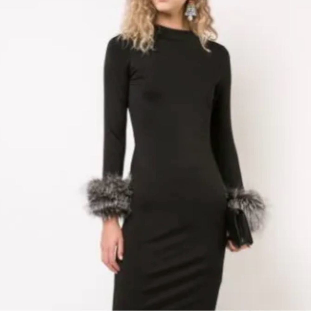 Alice and Olivia Delia fitted dress